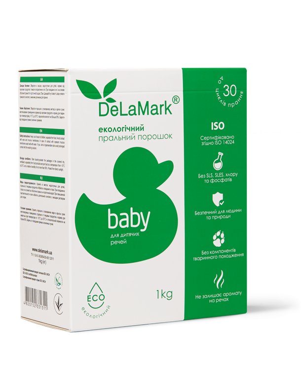 Стиральный порошок DeLaMark Baby экологический, 1 кг